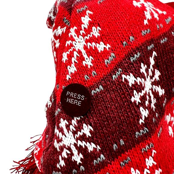 Merry Christmas Santa Gnome Lighted Sings Shakes Hat New In Box - Picture 5 of 16